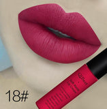 Qibest Brand Beauty Makeup Waterproof Long Lasting Matt Lip Gloss Lot Pigment Blue Black Velvet Lipstick Matte Liquid Makeup