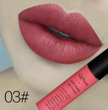 Qibest Brand Beauty Makeup Waterproof Long Lasting Matt Lip Gloss Lot Pigment Blue Black Velvet Lipstick Matte Liquid Makeup