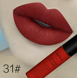 Qibest Brand Beauty Makeup Waterproof Long Lasting Matt Lip Gloss Lot Pigment Blue Black Velvet Lipstick Matte Liquid Makeup