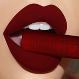 Qibest Brand Waterproof Matte Nude Lipstick Lipkit Pigment Dark Red Black Long Lasting Lip Gloss Lot Women Makeup
