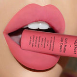Qibest Brand Waterproof Matte Nude Lipstick Lipkit Pigment Dark Red Black Long Lasting Lip Gloss Lot Women Makeup
