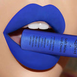 Qibest Brand Waterproof Matte Nude Lipstick Lipkit Pigment Dark Red Black Long Lasting Lip Gloss Lot Women Makeup