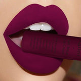 Qibest Brand Waterproof Matte Nude Lipstick Lipkit Pigment Dark Red Black Long Lasting Lip Gloss Lot Women Makeup