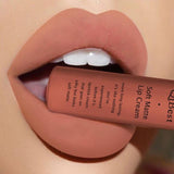 Qibest Brand Waterproof Matte Nude Lipstick Lipkit Pigment Dark Red Black Long Lasting Lip Gloss Lot Women Makeup