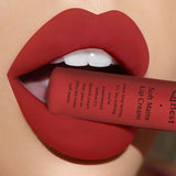 Qibest Brand Waterproof Matte Nude Lipstick Lipkit Pigment Dark Red Black Long Lasting Lip Gloss Lot Women Makeup