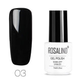 ROSALIND 01-58 Gel Varnishes Pure Color Soak Off Primer Need Base Top Coat UV Gel For nail art gel nail polish