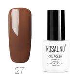 ROSALIND 01-58 Gel Varnishes Pure Color Soak Off Primer Need Base Top Coat UV Gel For nail art gel nail polish
