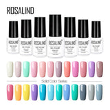 ROSALIND 01-58 Gel Varnishes Pure Color Soak Off Primer Need Base Top Coat UV Gel For nail art gel nail polish