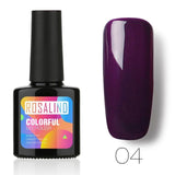 ROSALIND 10ML Nail Polish 58 Colors UV LED Nail Gel Polish UV LED Nail Art Lacquer Semi Permanent Soak-off Gel White Varnish