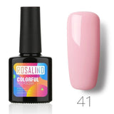 ROSALIND 10ML Nail Polish 58 Colors UV LED Nail Gel Polish UV LED Nail Art Lacquer Semi Permanent Soak-off Gel White Varnish