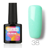 ROSALIND 10ML Nail Polish 58 Colors UV LED Nail Gel Polish UV LED Nail Art Lacquer Semi Permanent Soak-off Gel White Varnish