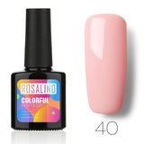 ROSALIND 10ML Nail Polish 58 Colors UV LED Nail Gel Polish UV LED Nail Art Lacquer Semi Permanent Soak-off Gel White Varnish