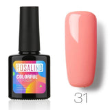 ROSALIND 10ML Nail Polish 58 Colors UV LED Nail Gel Polish UV LED Nail Art Lacquer Semi Permanent Soak-off Gel White Varnish