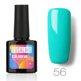 ROSALIND 10ML Nail Polish 58 Colors UV LED Nail Gel Polish UV LED Nail Art Lacquer Semi Permanent Soak-off Gel White Varnish