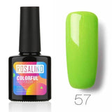 ROSALIND 10ML Nail Polish 58 Colors UV LED Nail Gel Polish UV LED Nail Art Lacquer Semi Permanent Soak-off Gel White Varnish