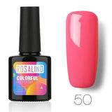 ROSALIND 10ML Nail Polish 58 Colors UV LED Nail Gel Polish UV LED Nail Art Lacquer Semi Permanent Soak-off Gel White Varnish