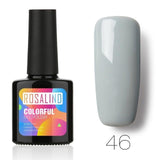 ROSALIND 10ML Nail Polish 58 Colors UV LED Nail Gel Polish UV LED Nail Art Lacquer Semi Permanent Soak-off Gel White Varnish