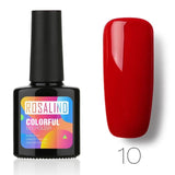 ROSALIND 10ML Nail Polish 58 Colors UV LED Nail Gel Polish UV LED Nail Art Lacquer Semi Permanent Soak-off Gel White Varnish