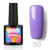 ROSALIND 10ML Nail Polish 58 Colors UV LED Nail Gel Polish UV LED Nail Art Lacquer Semi Permanent Soak-off Gel White Varnish