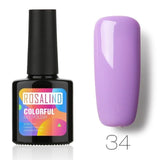 ROSALIND 10ML Nail Polish 58 Colors UV LED Nail Gel Polish UV LED Nail Art Lacquer Semi Permanent Soak-off Gel White Varnish