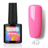 ROSALIND 10ML Nail Polish 58 Colors UV LED Nail Gel Polish UV LED Nail Art Lacquer Semi Permanent Soak-off Gel White Varnish