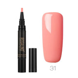 ROSALIND 5ML  Nail Polish Semi Permanent UV Hybrid Nail Gel Polish Nail Brush Pen Nails Soak Off Top White Gel Lacquer