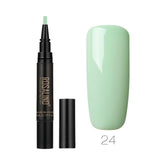 ROSALIND 5ML  Nail Polish Semi Permanent UV Hybrid Nail Gel Polish Nail Brush Pen Nails Soak Off Top White Gel Lacquer