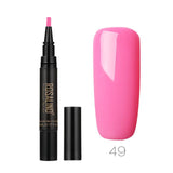 ROSALIND 5ML  Nail Polish Semi Permanent UV Hybrid Nail Gel Polish Nail Brush Pen Nails Soak Off Top White Gel Lacquer