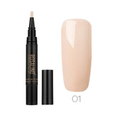 ROSALIND 5ML  Nail Polish Semi Permanent UV Hybrid Nail Gel Polish Nail Brush Pen Nails Soak Off Top White Gel Lacquer