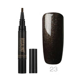 ROSALIND 5ML  Nail Polish Semi Permanent UV Hybrid Nail Gel Polish Nail Brush Pen Nails Soak Off Top White Gel Lacquer