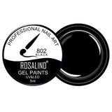 ROSALIND 5ml 142 Colors Gel Varnish UV Nail Gel Polish Manicure DIY French Nail Art Polish Design Soak Off Nail Painting Color