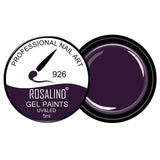 ROSALIND 5ml 142 Colors Gel Varnish UV Nail Gel Polish Manicure DIY French Nail Art Polish Design Soak Off Nail Painting Color