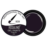 ROSALIND 5ml 142 Colors Gel Varnish UV Nail Gel Polish Manicure DIY French Nail Art Polish Design Soak Off Nail Painting Color
