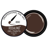 ROSALIND 5ml 142 Colors Gel Varnish UV Nail Gel Polish Manicure DIY French Nail Art Polish Design Soak Off Nail Painting Color