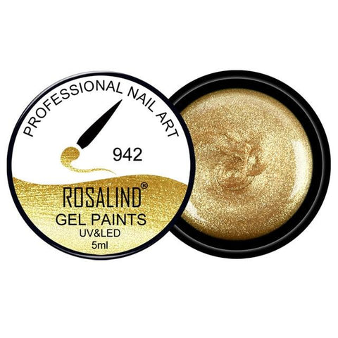 ROSALIND 5ml 142 Colors Gel Varnish UV Nail Gel Polish Manicure DIY French Nail Art Polish Design Soak Off Nail Painting Color