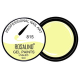 ROSALIND 5ml 142 Colors Gel Varnish UV Nail Gel Polish Manicure DIY French Nail Art Polish Design Soak Off Nail Painting Color