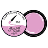 ROSALIND 5ml HOT Selling Gel Lacquer Pure Color UV Gel Manicure DIY Nail Art  Gel Polish Design Nail Painting Color Gel Varnish