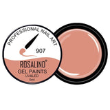 ROSALIND 5ml HOT Selling Gel Lacquer Pure Color UV Gel Manicure DIY Nail Art  Gel Polish Design Nail Painting Color Gel Varnish