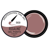 ROSALIND 5ml HOT Selling Gel Lacquer Pure Color UV Gel Manicure DIY Nail Art  Gel Polish Design Nail Painting Color Gel Varnish