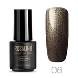 ROSALIND 7ML 01-30 Semi Permanent Soak Off Salon UV Nail Gel Polish Primer Nail Art Lacquer Top Base Coat Needed Gel Varnishes