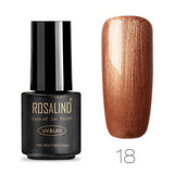 ROSALIND 7ML 01-30 Semi Permanent Soak Off Salon UV Nail Gel Polish Primer Nail Art Lacquer Top Base Coat Needed Gel Varnishes