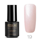 ROSALIND 7ML 01-30 Semi Permanent Soak Off Salon UV Nail Gel Polish Primer Nail Art Lacquer Top Base Coat Needed Gel Varnishes