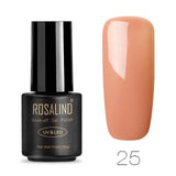 ROSALIND 7ML 01-30 Semi Permanent Soak Off Salon UV Nail Gel Polish Primer Nail Art Lacquer Top Base Coat Needed Gel Varnishes