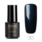 ROSALIND 7ML 01-30 Semi Permanent Soak Off Salon UV Nail Gel Polish Primer Nail Art Lacquer Top Base Coat Needed Gel Varnishes