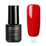 ROSALIND 7ML 01-30 Semi Permanent Soak Off Salon UV Nail Gel Polish Primer Nail Art Lacquer Top Base Coat Needed Gel Varnishes