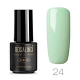 ROSALIND 7ML 01-30 Semi Permanent Soak Off Salon UV Nail Gel Polish Primer Nail Art Lacquer Top Base Coat Needed Gel Varnishes