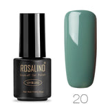 ROSALIND 7ML 01-30 Semi Permanent Soak Off Salon UV Nail Gel Polish Primer Nail Art Lacquer Top Base Coat Needed Gel Varnishes