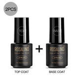 ROSALIND 7ML Black Bottle  Matt Top Coat Gel Nail Polish Nail Art UV Soak-Off Dull Frosted Surface Permanent Gel Lacquer