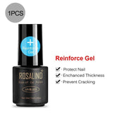 ROSALIND 7ML Black Bottle  Matt Top Coat Gel Nail Polish Nail Art UV Soak-Off Dull Frosted Surface Permanent Gel Lacquer