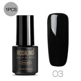 ROSALIND 7ML Black Bottle  Matt Top Coat Gel Nail Polish Nail Art UV Soak-Off Dull Frosted Surface Permanent Gel Lacquer